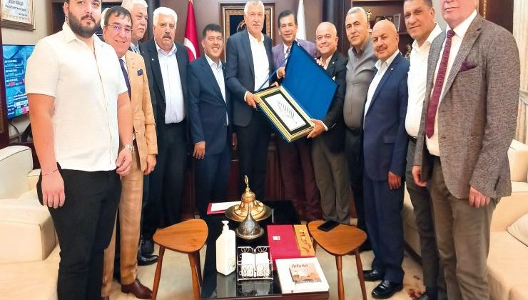 Kozan Ticaret Borsası’ndan Zeydan Karalar’a nezaket ziyareti