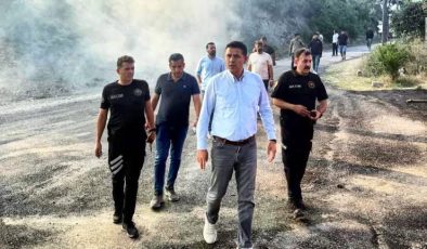 Başkan Atlı, Boztahta’daki Yangını Yerinde İnceledi