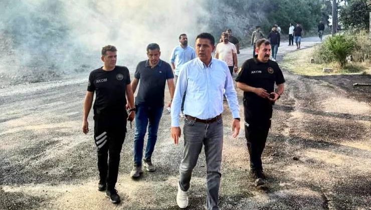 Başkan Atlı, Boztahta’daki Yangını Yerinde İnceledi