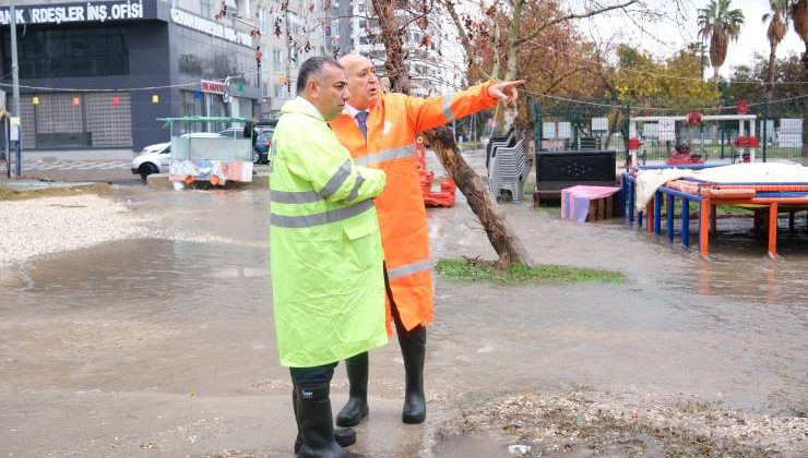 Metrekareye 72 kg yağmurun yarattığı sorunlara Büyükşehir aralıksız müdahale ediyor