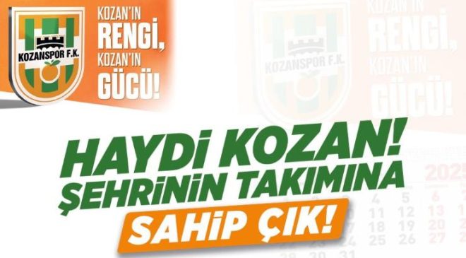 Kozanspor Yönetimi “Zor Günlerde Kozanspor’un Yanında Ol!”