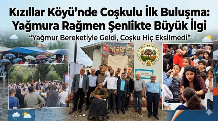Kızıllar Köyü’nde Coşkulu İlk Buluşma: Yağmura Rağmen Şenlikte Büyük İlgi
