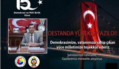 Kozan Ticaret Borsası Başkanı İdris Çevikalp’in 15 Temmuz Mesajı