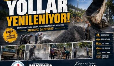 Kozan Belediyesi’nden Yol Seferberliği