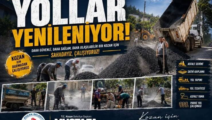 Kozan Belediyesi’nden Yol Seferberliği