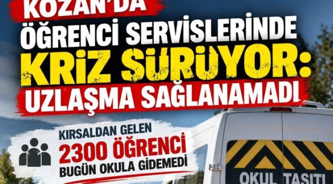 Kozan’da Kırsal Öğrenci Servislerinde Kriz Sürüyor: Uzlaşma Sağlanamadı.