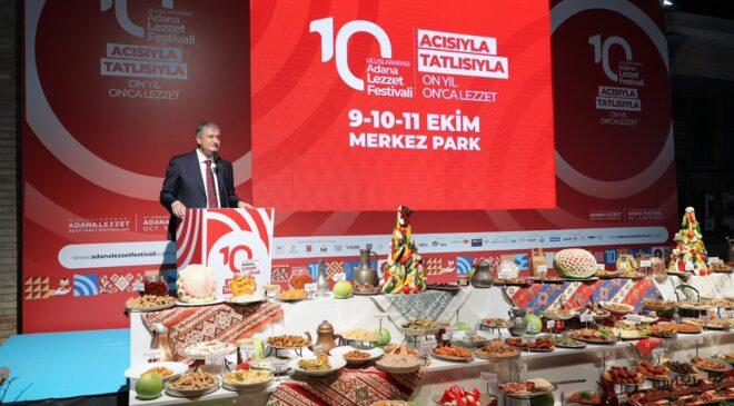 10. Uluslararası Adana Lezzet Festivali Gala Yemeği Adana Müzesinin Tarihi Atmosferinde Düzenlendi